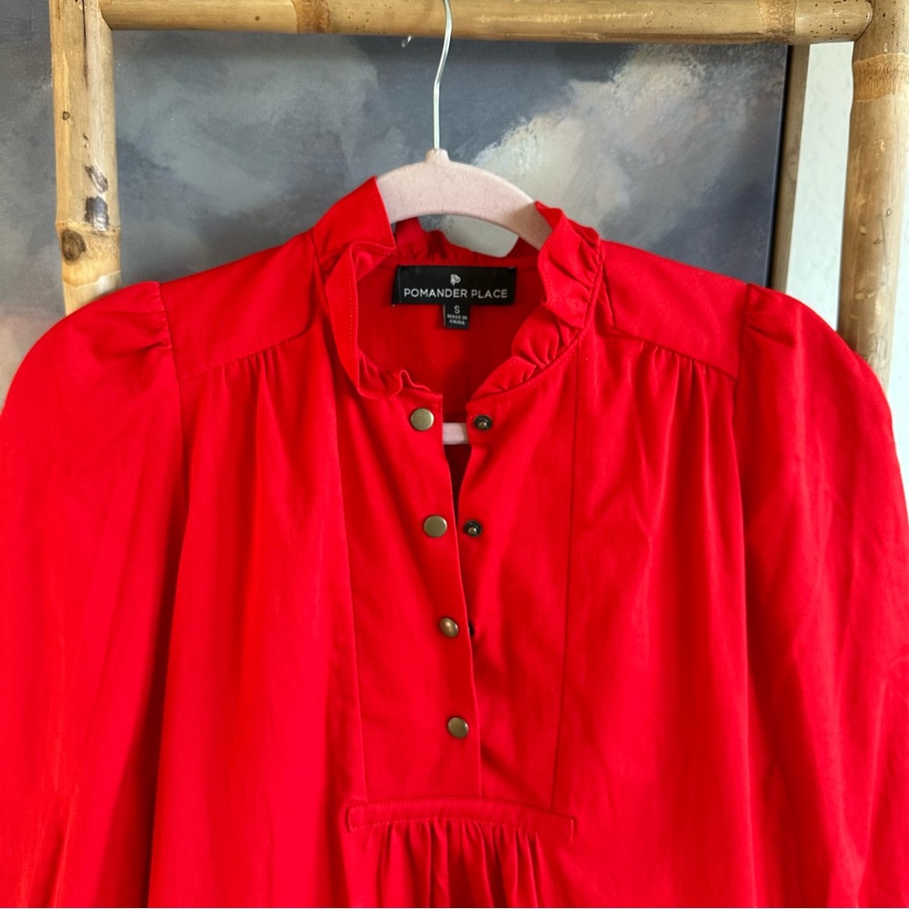 Tuckernuck POMANDER PLACE Red Claiborne Dress - Picture 4 of 12
